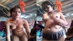 Beautiful village girl making video for lover Part 2