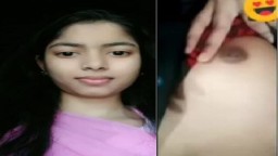 Cutest Bengali Girl Boob Show On Video Call